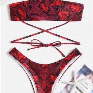 Snake print bikini